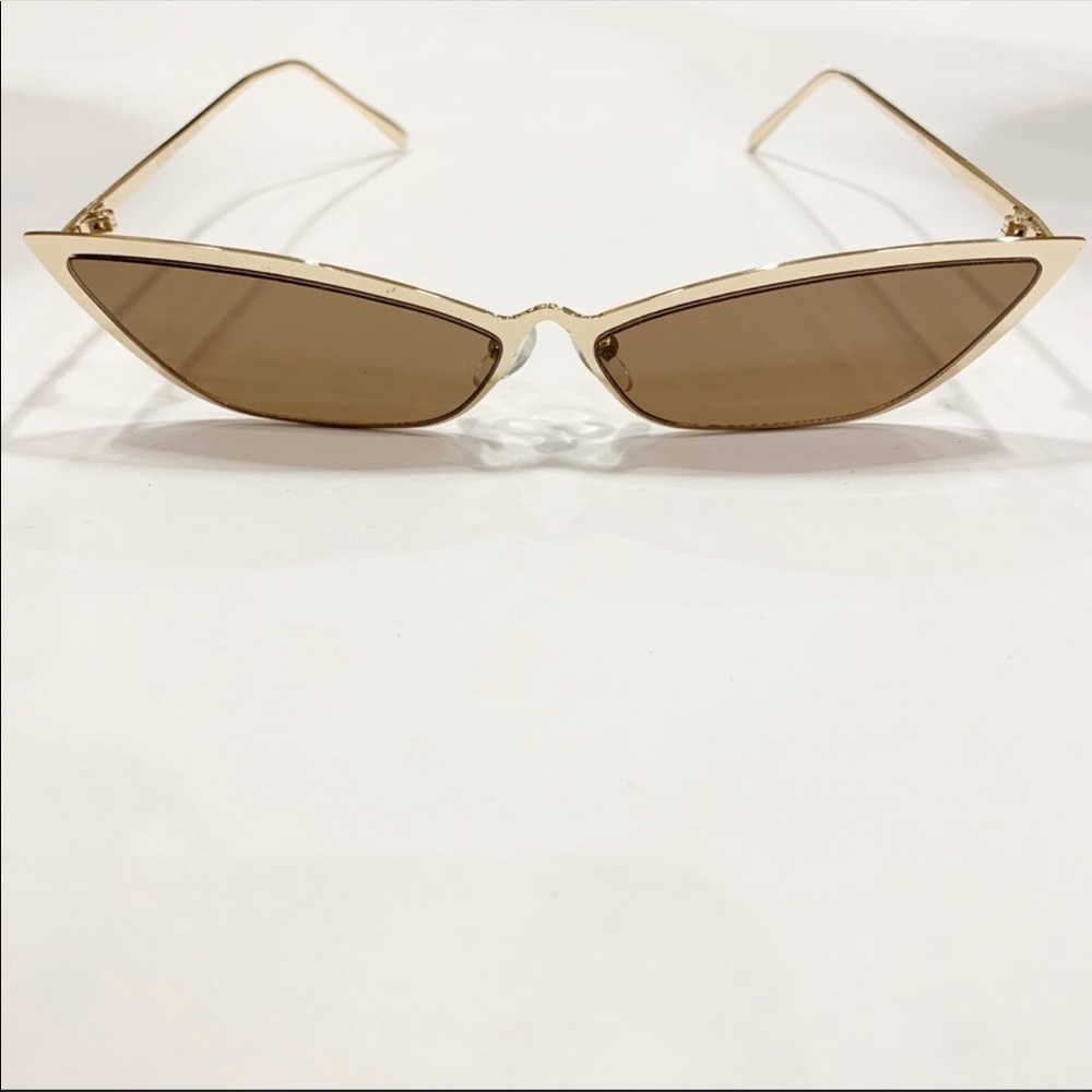 NEW Vintage Slim Cat Eye Sunglasses - Picture 4 of 8